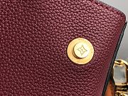 LV Monogram Canvas Fold Tote MM M45409 Noir Wine Crème - 5