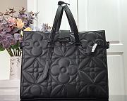 LV Onthego Original Leather Bag M60725 Black  - 1