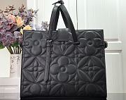 LV Onthego Original Leather Bag M60725 Black  - 3