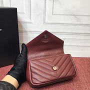 YSL Bag 2816 Wine  - 5