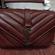 YSL Bag 2816 Wine  - 4