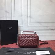 YSL Bag 2816 Wine  - 3