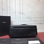 YSL Saint Laurent Black Grain De Poudre Envelope Bag 2818  - 2