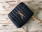 YSL Saint Laurent Large Vicky Bag in Patent Leather 532595 Black - 5