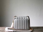 YSL Saint Laurent Large Vicky Bag in Patent Leather 532595 Gray  - 5