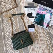 YSL Saint Laurent Medium Collège Bag 392737 Green - 1