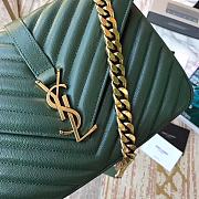 YSL Saint Laurent Medium Collège Bag 392737 Green - 3