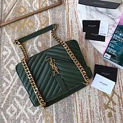 YSL Saint Laurent Medium Collège Bag 392737 Green - 2