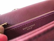 YSL Saint Laurent Medium Collège Bag 392737 Wine  - 6