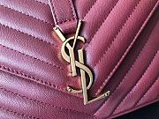 YSL Saint Laurent Medium Collège Bag 392737 Wine  - 2