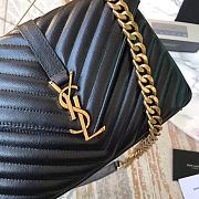 YSL Saint Laurent Medium Collège Bag 392737 Black Gold  - 3