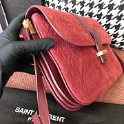 YSL Saint Laurent Logo Shoulder Bag 585007 HP41J Maroon - 5