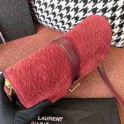 YSL Saint Laurent Logo Shoulder Bag 585007 HP41J Maroon - 6