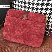 YSL Saint Laurent Logo Shoulder Bag 585007 HP41J Maroon - 4