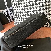 YSL Suede Monogramme Camera Bag 26cm Black 568608  - 6