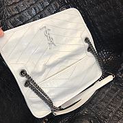YSL Small Niki Chain Bag 504865 White - 4