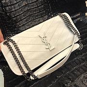 YSL Small Niki Chain Bag 504865 White - 1