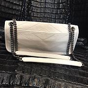 YSL Small Niki Chain Bag 504865 White - 3