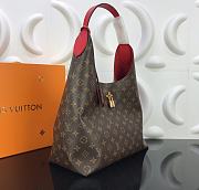 LV Flower Hobo Monogram Bag Red M43769  - 2