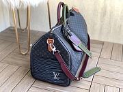 LV Monogram Eclipse Keepall Bandouliere 50 M56856  - 6