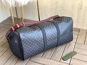 LV Monogram Eclipse Keepall Bandouliere 50 M56856  - 5