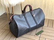 LV Monogram Eclipse Keepall Bandouliere 50 M56856  - 4