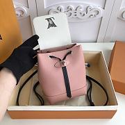LV Grainy Calfskin Lockme Mini Backpack Pink M54573  - 5