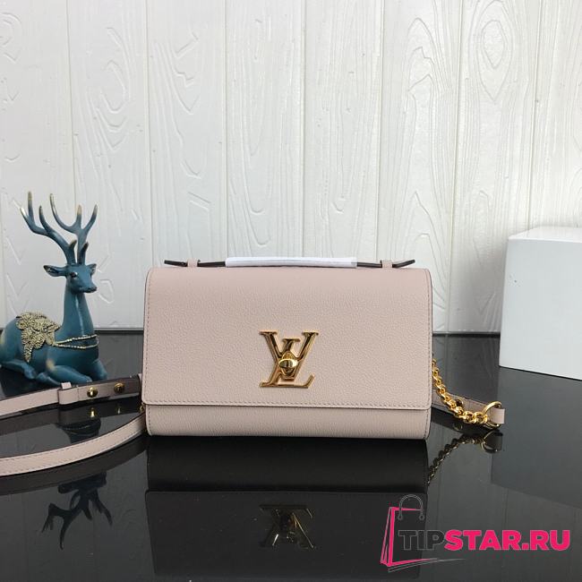 LV Lockme Clutch M56087 Pink  - 1