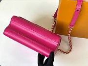 LV Twist MM Chain Bag in Epi Leather M50282 Pink - 5