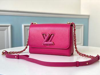 LV Twist MM Chain Bag in Epi Leather M50282 Pink