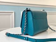 LV Twist MM Chain Bag in Epi Leather M50282 Blue  - 2