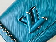 LV Twist MM Chain Bag in Epi Leather M50282 Blue  - 6