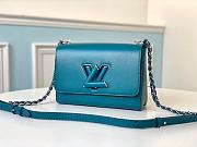 LV Twist MM Chain Bag in Epi Leather M50282 Blue  - 1