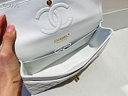 Chanel Medium Classic Double Flap Bag Lambskin Golden White A01112 - 3