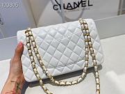 Chanel Medium Classic Double Flap Bag Lambskin Golden White A01112 - 5