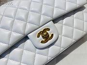 Chanel Medium Classic Double Flap Bag Lambskin Golden White A01112 - 6