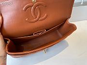 Chanel Medium Classic Double Flap Bag Brown Lambskin Golden Metal A01113  - 3