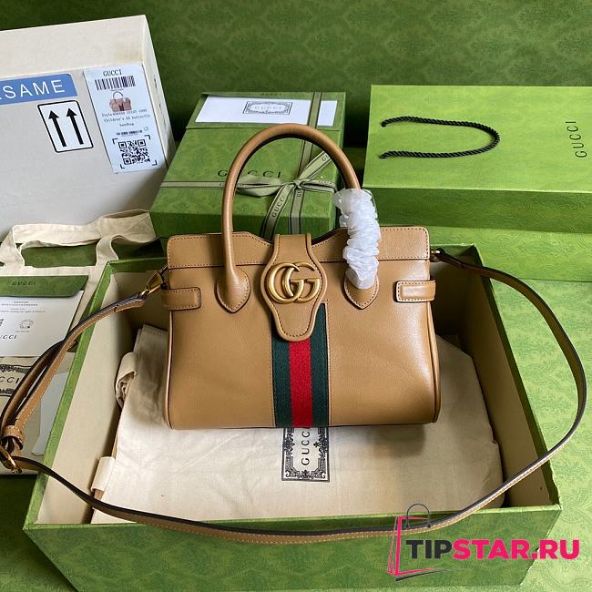 Gucci Small Top Handle Bag With Double G 658450  - 1