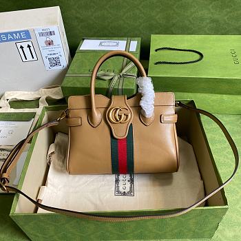 Gucci Small Top Handle Bag With Double G 658450 