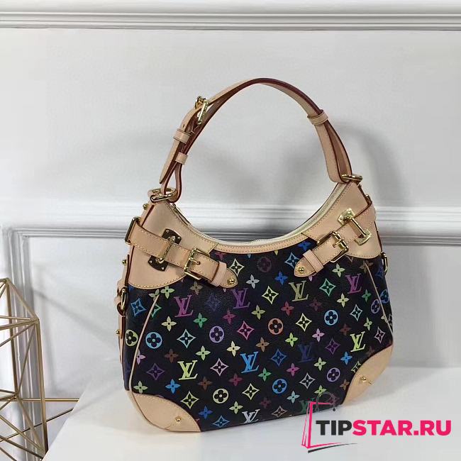 Louis Vuitton Monogram Multicolor Claudia Black M40193  - 1