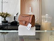 Chanel Classic Handbag Grained Calfskin & Metal-Tone Brown A58600 25cm - 3
