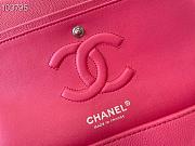 Chanel Classic Handbag Grained Calfskin & Metal-Tone Dark Pink A58600 25cm - 2