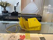 Chanel Classic Handbag Grained Calfskin & Metal-Tone Dark Yellow A58600 25cm - 6