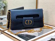 Medium Diordouble Bag Smooth Calfskin Navy Blue M8641UBBU_M900  - 1