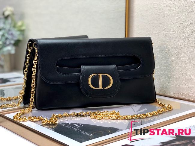 Medium Diordouble Bag Smooth Calfskin Black M8641UBBU_M900 - 1