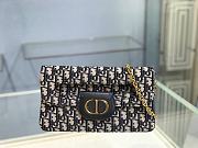 Dior Medium Diordouble Bag Oblique Canvas Black M8641U  - 1