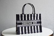 Dior Tote Book White Black 41cm 1286  - 1