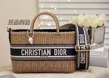 Dior Wicker Basket Bag 