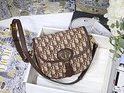 Dior Medium Bobby Bag Brown Oblique Jacquard M9319UTZQ_M928 - 1