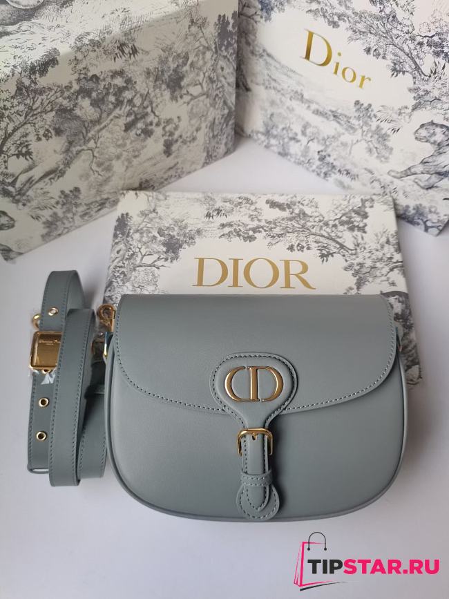 Dior Medium Bobby Bag Box Calfskin (Gray) M9319UMOL_M900 - 1